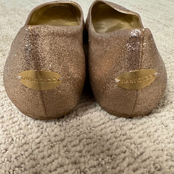Jimmy Cho glitter ballerina flats - Picture 4 of 6